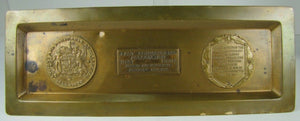 1930s ANCIENT & HONORABLE ARTILLERY Co 1638-1938 300 yr Advertising Brass Tray