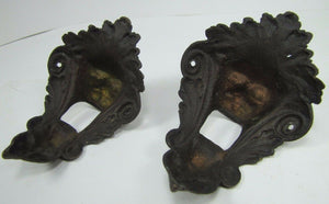 Monsters Beasts Antique Figural Pair Bronze Decorative Hardware Elements
