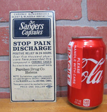 Load image into Gallery viewer, DR SANGERS Capsules GONORRHOEA GLEET STD Old Sign Quack Medicine Parchen Helena
