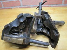 Load image into Gallery viewer, Old Industrial Bronze 4 piece FROG Figural Mold Figure Toy Paperweight Art
