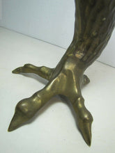Load image into Gallery viewer, Vtg Brass Clawed Chicken Foot Candlestick unique finely detailed candle holder
