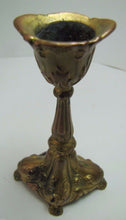 Load image into Gallery viewer, Antique JENNING BROS JB Candlestick Gold Gilt Small Ornate Floral Art Nouveau
