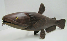 Load image into Gallery viewer, Folk Art  Catfish Fishing Decoy RAF Robert Allen Francis Adirondacks NY 1950s
