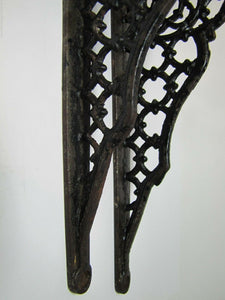 Old Cast Iron Architectural Pair Brackets Decorative Arts Hardware Elements