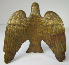 Load image into Gallery viewer, Antique Bronze EAGLE Finial ornate architectural small hardware gold gilt patina

