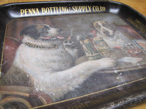 1910 PENNA BOTTLING & SUPPLY Tray SWALLOW BEVERAGES DOVE GINGER ALE PHILA CAMDEN
