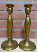 Load image into Gallery viewer, B&amp;H Bradley &amp; Hubbard Antique Brass Candlesticks Decorative Arts Candle Holders
