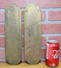 Load image into Gallery viewer, TROLLOPE LONDON 19c Bronze Gold Gilt Door Push Pair Ornate Hardware Doorpush
