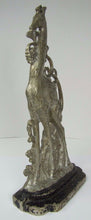 Load image into Gallery viewer, Antique Art Deco Cast Iron Giraffe Doorstop ornate double sided *rare htf Art ds
