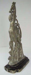 Antique Art Deco Cast Iron Giraffe Doorstop ornate double sided *rare htf Art ds