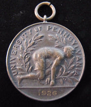 Load image into Gallery viewer, 1926 UNIVERSITY of PENNSYLVANIA TRACK &amp; FIELD HIGH JUMP Award Medallion
