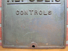 Load image into Gallery viewer, REPUBLIC INSTRUMENTS CONTROLS Old Cast Iron Panel Cover Plaque Sign Industrial
