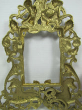 Load image into Gallery viewer, SEA MONSTERS HIPPOCAMPUS CHERUBS Old Brass Decorative Arts Frame Picture Mirror
