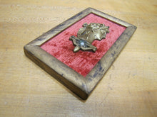 Load image into Gallery viewer, Antique Brass Beautiful Maiden Flowers in Hair Decorative Arts Element Framed
