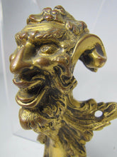 Load image into Gallery viewer, Antique 19c Bronze Devil Demon Decorative Art Ornate Architectural Hardware
