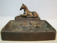 Load image into Gallery viewer, Vintage Horse Figural Ashtray Coins Trinkets Jewelry dresser top tray
