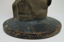 Load image into Gallery viewer, Antique Cast Iron Parrot Doorstop fabulous art statue old paint bird door stop
