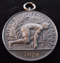Load image into Gallery viewer, 1926 UNIVERSITY of PENNSYLVANIA TRACK &amp; FIELD HIGH JUMP Award Medallion
