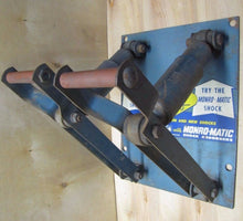 Load image into Gallery viewer, MONRO-MATIC SHOCK ABSORBERS Old Repair Shop Auto Parts Store Display Ad Sign
