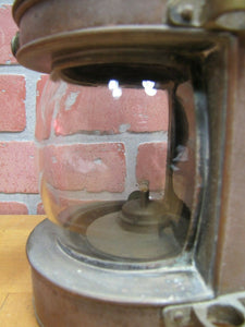 TUNG WOO MASTHEAD Oil Lantern Handle Reflector Bubble Bow Glass HONG KONG Lamp