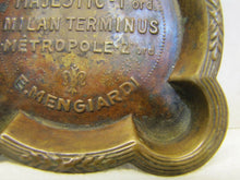 Load image into Gallery viewer, FLORENCE HOTELS MAJESTIC MILAN TERMINUS METROPOLE Orig Art Deco Ad Ashtray Tray
