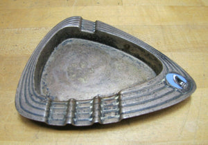 HOLLAND AMERICA LINE Art Deco Silver Plate Ashtray Cruise Ship Advertising RHTF