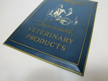 Load image into Gallery viewer, DR NAYLOR VETERINARY PRODUCTS Old Advertising Sign Tin Bevel Edge SHANK Co NY
