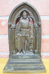 1931 TRAVELERS Convention PALM BEACH FLORIDA Ins Co Ad Bronze Bookend Doorstop