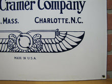 Load image into Gallery viewer, PARKS-CRAMER Co TURBO HUMIDIFIER SYSTEM Antique Porcelain Sign Made in USA Logo
