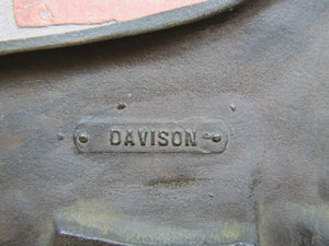 WORLD RADIO GERMAN SHEPHERD Old DAVISON DOORSTOP Cast Iron Record Store Ad Sign