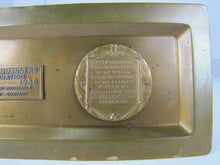 Load image into Gallery viewer, 1930s ANCIENT &amp; HONORABLE ARTILLERY Co 1638-1938 300 yr Advertising Brass Tray
