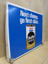 Load image into Gallery viewer, EXXON UNIFLO MOTOR OIL Double Sided Advertising Sign Gas Station Pump Rack
