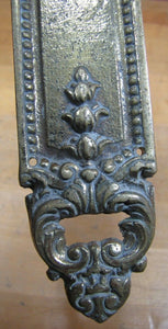 Old Brass DOOR PUSH Decorative Arts Detailed Architectural Hardware Element