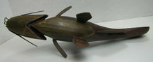 Load image into Gallery viewer, Folk Art  Catfish Fishing Decoy RAF Robert Allen Francis Adirondacks NY 1950s

