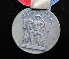 Load image into Gallery viewer, 1936 AMERICAN BAR ASSOCIATION JUSTITIA Medallion BOSTON Ribbon BASTIAN BROS NY
