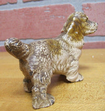 Load image into Gallery viewer, Old Cast Iron COCKER SPANIEL Figural Dog Paperweight Childs Toy
