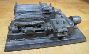 Old HALLDEN MACHINE Co THOMASTON CT Industrial Machinery Newspaper Press Paperwt