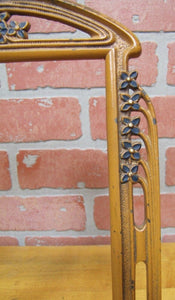 Antique Art Nouveau Flower Frame picture mirror artwork cast iron Decorative Art