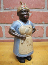 Load image into Gallery viewer, SAVANNAH GA Old Souvenir Bank Woman Chef Apron Spatula Cast Iron Figural Still
