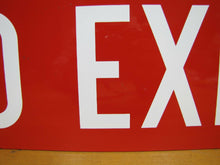 Load image into Gallery viewer, TO EXIT Old Porcelain Sign Subway RR Industrial Shop Safety Advertising
