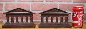 CJO JUDD Antique Cast Iron Colliseum Bookends Decorative Art Statue Doorstop