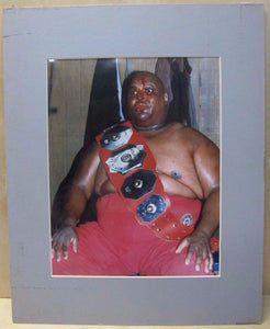 World Champion 'Abdullah The Butcher' NE Wrestling Icon Great Lrg Photo #2