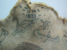Load image into Gallery viewer, Folk Art Petrified Mushroom - 1939 Tatalrose British Columbia indian chief wahoo
