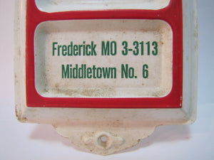 OLIN MATHIESON FARMERS COOP Old Thermometer Sign Ad FREDERICK MIDDLETOWN MO
