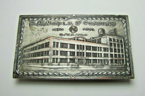 1920s F H NOBLE & COMPANY CHICAGO Ad Paperweight Metal Advertising Specialties