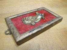 Load image into Gallery viewer, Antique Brass Beautiful Maiden Flowers in Hair Decorative Arts Element Framed
