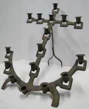 Load image into Gallery viewer, NAVAL CHAPEL ANCHOR Antique Folk Art Candlestick Holder Ship Boat Nautical Sixteen Candle Holder
