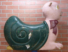 Load image into Gallery viewer, Old SNAIL CARNIVAL AMUSEMENT PARK RIDE Childs Fixed Roundabout Ride-On Numbered
