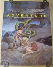 Load image into Gallery viewer, Orig 1980s CompuServe ADVENTURE Video Game Promo Poster artwrk Gray Morrow SciFi
