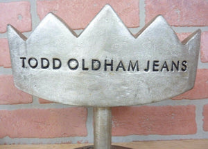 TODD OLDHAM JEANS Original Store Display Advertising Sign PLEASE ENJOY JEANS